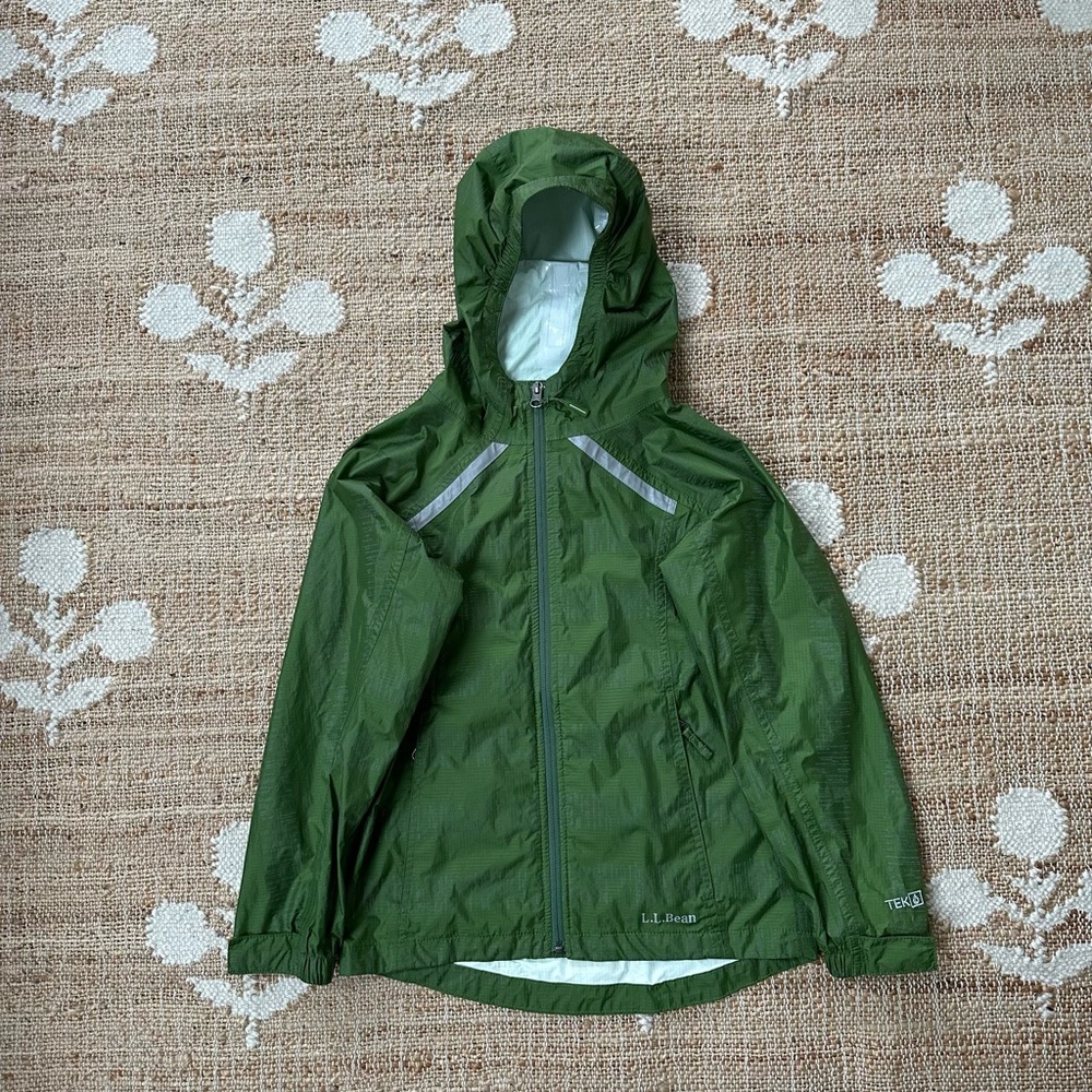 LLBean Kids Green Raincoat